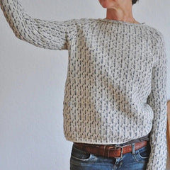 LISA | Comfortabele en trendy grijze sweater voor dames