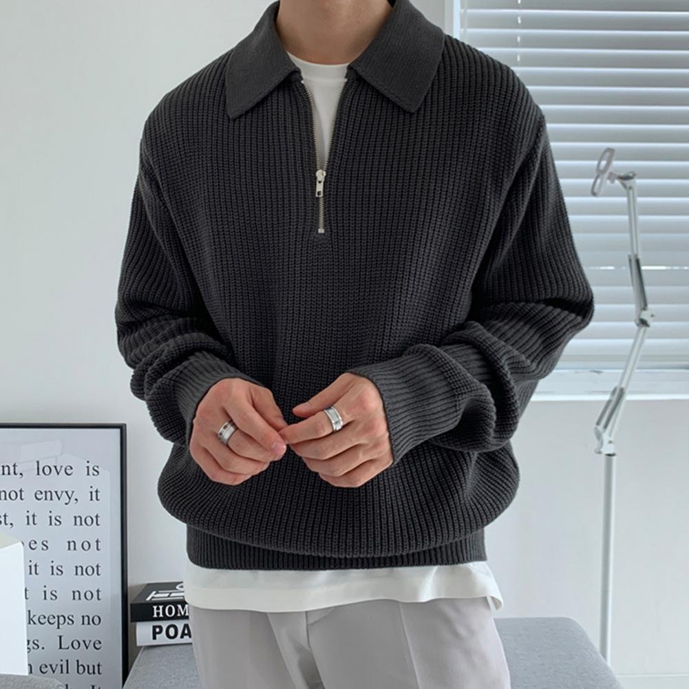 JASPER - Half Zip Sweater - Van Duinen Mode