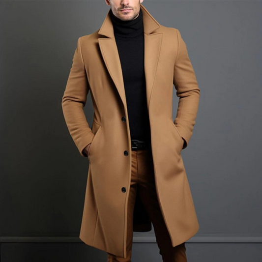 THÉO | Stijlvolle lange trenchcoat