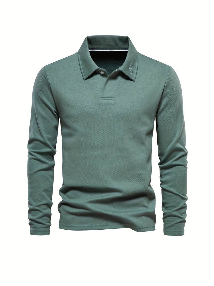 STIJN - Luxe Polo Sweater voor de Koude Dagen - Van Duinen Mode