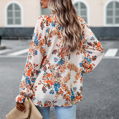 ELLE | Elegante blouse met een speelse bloemenprint