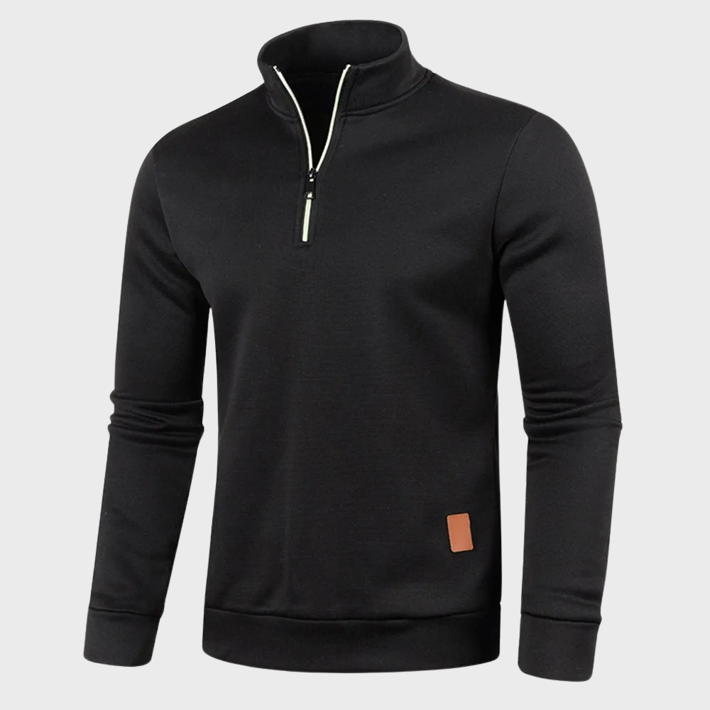 NICK - Cozy Sweater voor Mannen met Rits - Van Duinen Mode