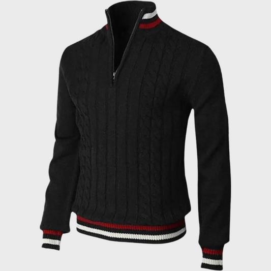 THOMAS | Stijlvolle half zip sweater voor heren