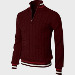 THOMAS | Stijlvolle half zip sweater voor heren