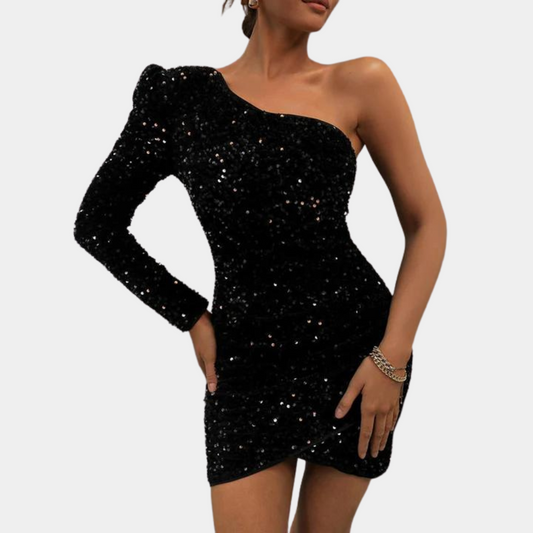 ESTELLE - Elegante Glitterjurk Voor Dames - Van Duinen Mode