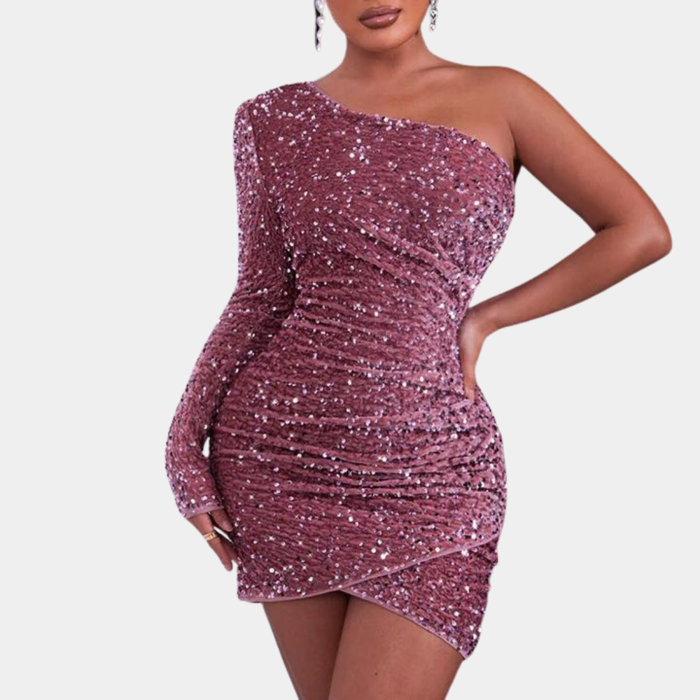 ESTELLE - Elegante Glitterjurk Voor Dames - Van Duinen Mode