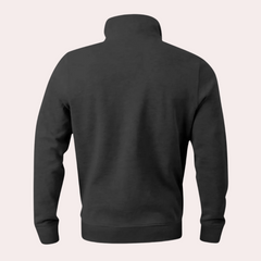 JASPER - Stijlvolle herensweater met halve zip - Van Duinen Mode