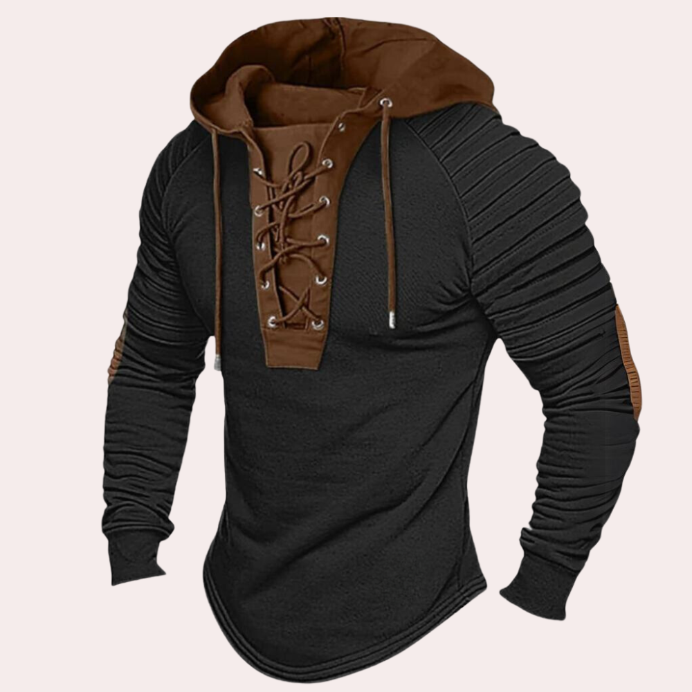 ARTHUR | Stijlvolle Heren Hoodie met Verstelbare Touwtjes - Van Duinen Mode