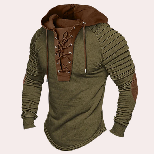 ARTHUR | Stijlvolle Heren Hoodie met Verstelbare Touwtjes - Van Duinen Mode