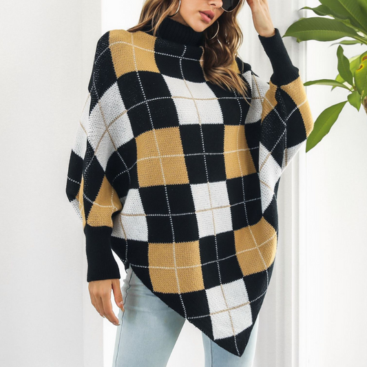 SOPHIE | Trendy dames sweater met geometrisch patroon