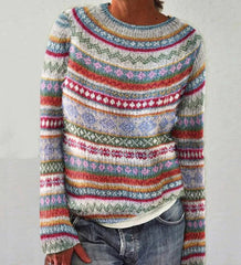 FEMKE | Trendy sweater met speelse kleuraccenten