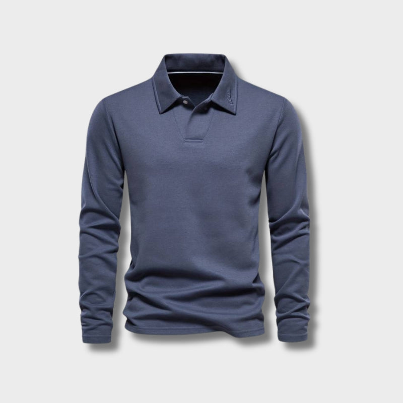 STIJN - Luxe Polo Sweater voor de Koude Dagen - Van Duinen Mode