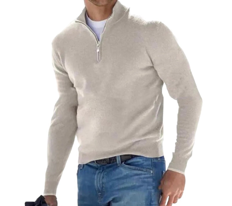 RICK | Comfortabele Pullover met Rits voor Heren - Van Duinen Mode