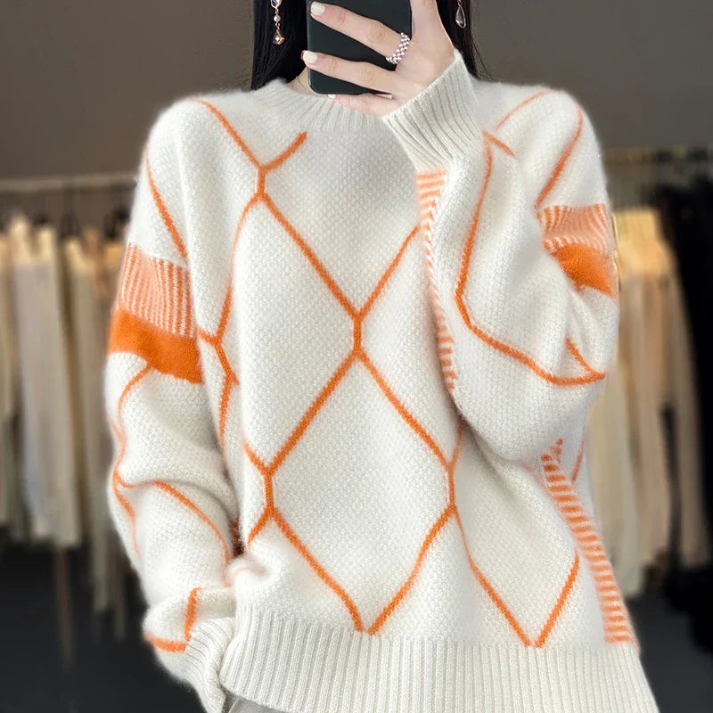 TESSA | Modieuze gebreide sweater met bijzondere details