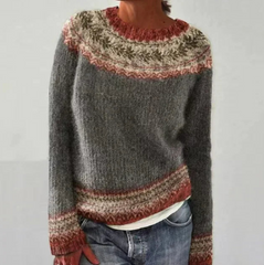 FEMKE | Trendy sweater met speelse kleuraccenten