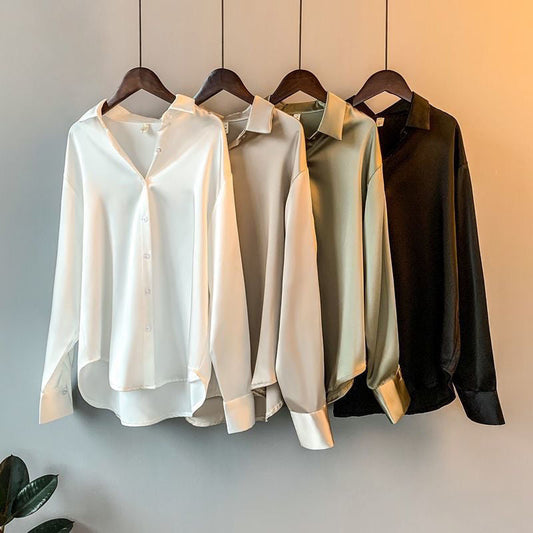 LINA | Elegante zijden blouse met een luxe uitstraling