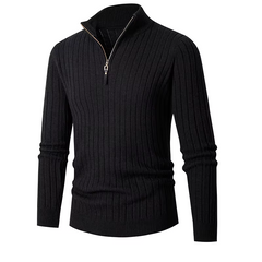 TYRUS | Casual Elegante Half Zip Sweater voor Mannen - Van Duinen Mode