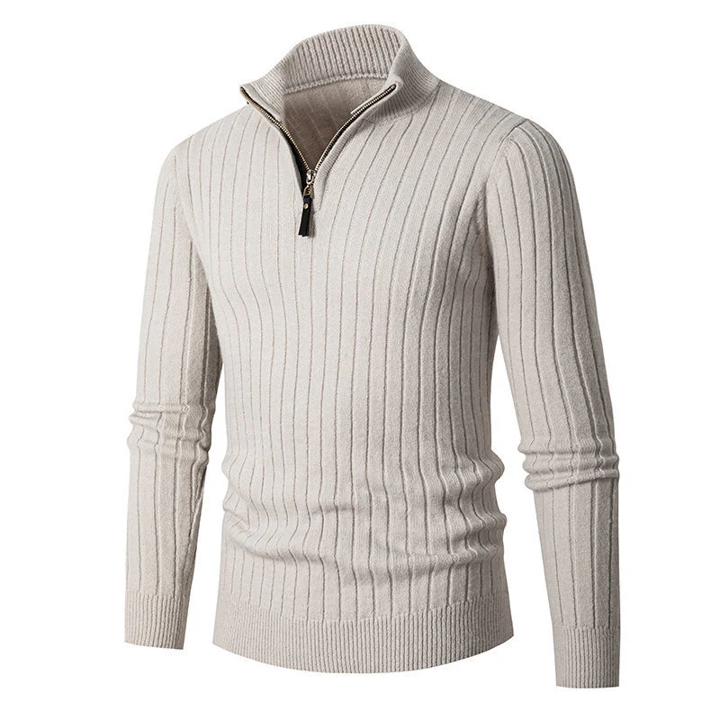 TYRUS | Casual Elegante Half Zip Sweater voor Mannen - Van Duinen Mode