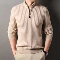 TYRUS | Casual Elegante Half Zip Sweater voor Mannen - Van Duinen Mode