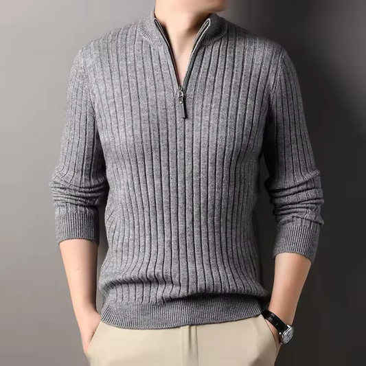 TYRUS | Casual Elegante Half Zip Sweater voor Mannen - Van Duinen Mode