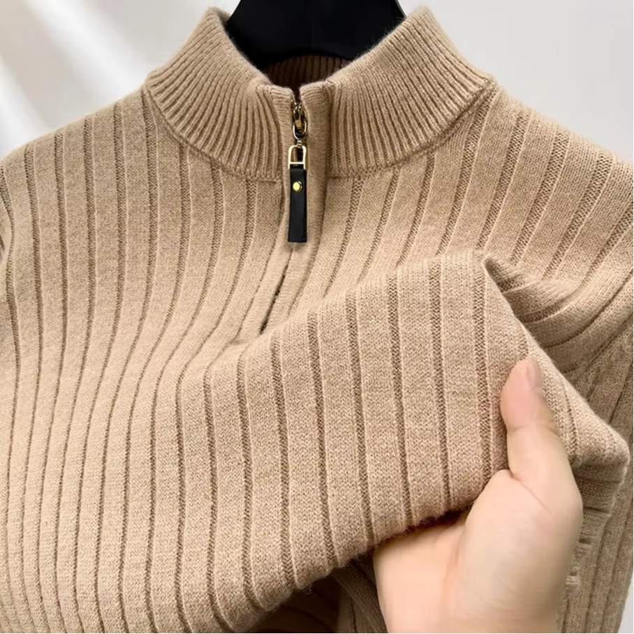 TYRUS | Casual Elegante Half Zip Sweater voor Mannen - Van Duinen Mode