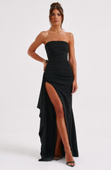 MILA | Schitterende strapless maxi jurk