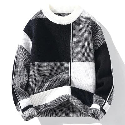 NIELS | Trendy Gekleurde Sweater voor Mannen - Van Duinen Mode