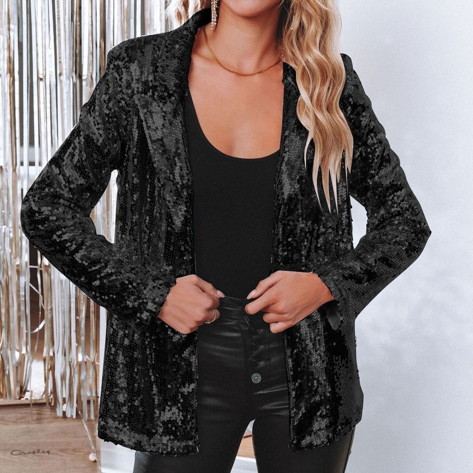 ELINE | Pailletten Blazer Voor Feestdagen - Van Duinen Mode